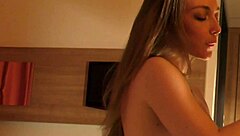 Real amateur homemade slow handjob from an amazingly beautiful european pick up in a hotel room for precum milking?