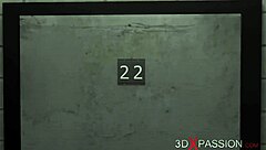 Strap-on slams horny blonde lesbian in tight restraints