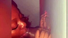 Black stripper says, 'Can I handle two big black cocks in ATL gloryhole?'