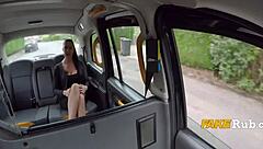 Busty MILF Goes Wild for Cash in Public Car Backseat