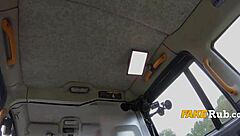 Busty MILF Goes Wild for Cash in Public Car Backseat