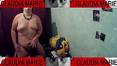 dominating the fat woman by eating her pussy and pounding her against the closet