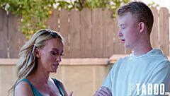 Petite Charlotte Sins faces hardcore consequences with Jimmy Michaels in POV blowjob