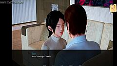 Adult cartoon with erotic gameplay and amateur redhead