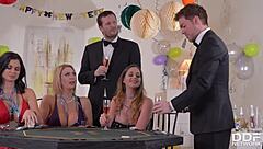 cathy heaven, jasmine jae, and leigh darby getting wild in this hardcore orgy