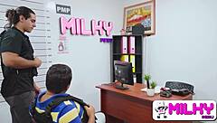 Big ass redhead sucks cock in public police station doggystyle