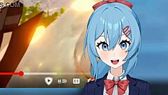 Gamer girl’s edging challenge in hentai anime