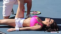 My tennis coach wasn't ready when I showed him my smooth pussy.