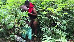 softkind takes stepmom from behind in bush