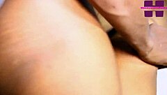 Sexy skinny babe gives blowjob to horny boyfriend with monster cock in hardcore sex