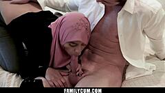 stepbrother convinces new hijab stepsis to try something new together