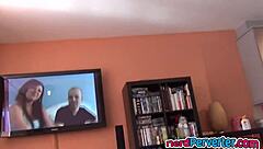 British Bimbo Rides Cock with Foxy Curves?