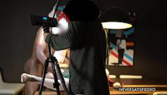 damn! hotwife shocks with bbc christmas cuckold surprise