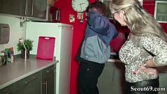 German Mother Grabs Young Handyman For Intense Fucking!