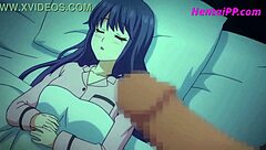 Beautiful anime teen gets a creampie in the bathroom