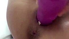 Chinese Balls and Vibrator in Tight Asian Vagina