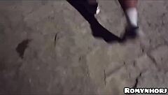 walking in rio street, well-endowed guy fucks stranger without condom and cums inside?