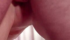 3some pussy fucking doggy style with one cock and two pussies