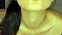 Claudia Bavel masturbates submissively in front of the neighbor until she cums