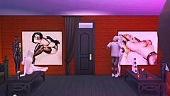 harley quinn gets dominated by big members in this rough anal scene 😈