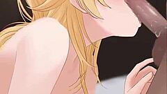 अरे, देखो ये क्यूट ब्लॉन्ड हेंटाई ब्लोजॉब एनिमेशन