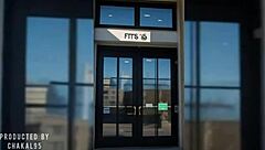 First video of fitness girl in club