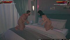 ethan battles slutania in naked 3d wrestling game with rough fight
