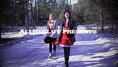 blonde teen in lingerie masturbates