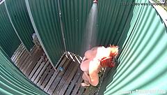 Big tits homemade video in public shower