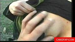 Amateur ass to mouth fucking in wild car threesome.  