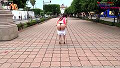 Outdoor Sex And Exhibitionism With Stranger In Mexico City Streets.