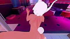 Toru Hagakure And Rumi Usagiyama Mirko In Intense Sex Scene From My Hero Academia POV Hentai.