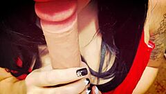 Submissive Brunette Fingers Dick And Swallows Cum In Fetish Session