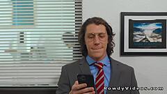 Gay coworkers sucking in the office?