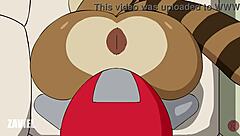 Furry Boa constrictor Rigette's hard sex adventure