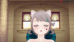 lynette sucking in genshin impact fantasy