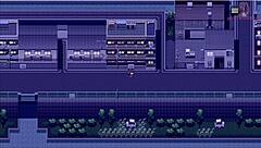 In night walk 4, she goes to the convenience store with naked lower body, excited to climax.