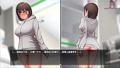 In night walk 4, she goes to the convenience store with naked lower body, excited to climax.