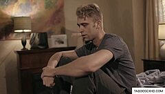 Young stud drills hot blonde stepmom milf. How does she take it so well?