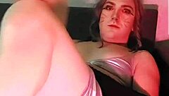 big butt booty crossdresser sissy rides in sexy dress