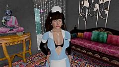 voyeur watches bound girl get anal fucked with toys