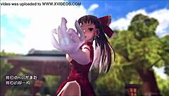 Reim from Touhou in a cute 3D cartoon adventure