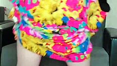 big butt booty crossdresser sissy rides in sexy dress