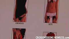 Crossdressing Sissy Slut in Stockings and Lingerie