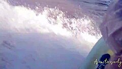 Petite Asian teen enjoys water sports and hardcore sex