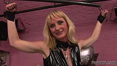 Czech Teen 18+ Ties Up Redhead Granny for Intense Poolside Fisting!