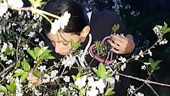 licking lesbian pussy to orgasm in homemade muff diving sex with stranger after park