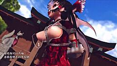 Reim from Touhou in a cute 3D cartoon adventure