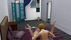 Watching clip talia part 4 with cartoon characters