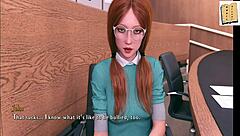 feeling the intense passion in a hot kiss with jill in the changing rooms from being a dik